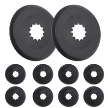30St Plastic Kettingkap En Tandbescherming Zwart
