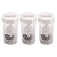 3 Stuks Draagbare Waterstofperoxide Contactlenshouderreiniger, Oogsclerale Contactlens Stijve Clip-Wasmachine