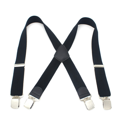 3St Bretels Elastisch Zwart, Ergonomisch En Antislip Clip