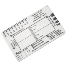 EKG-Lineal mit 7 Schritten, EKG-Lineal mit 7 Schritten Zur EKG-Interpretation, Schnelles und Unkompliziertes Werkzeug Zur Herzanalyse und -Messung
