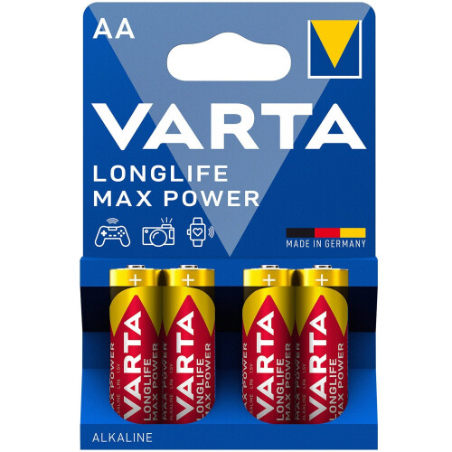 Varta Longlife Max Power AA / LR6 Batterie 4er-Pack