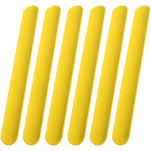 30Stk Silikon Slap Wristbands Gelb Elastisch Acrylfrei Für Kinder