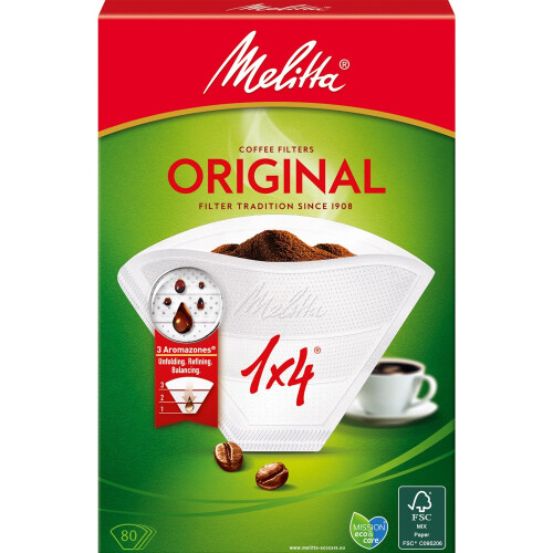 Melitta Coffee filter 1x4 80pack (Note 18pcs DFP)