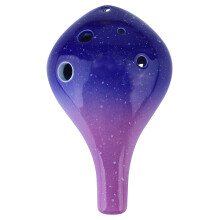 2Pièces Ocarina 6 Trous Rouge Céramique Instrument Pour Apprentissage