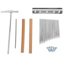 7Ensembles Pièces Kalimba 17 Clés Acier Bois Couleurs Diverses