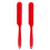 4Pièces Spatules Silicone Rouge Pour Cuisine 1