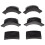 4Sets Set Plastic Pocket Liners Voor Zwarte Billiard Pooltafels 1