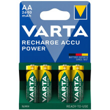 Wiederaufladbarer Akku AA 2600 mAh im 4er-Pack