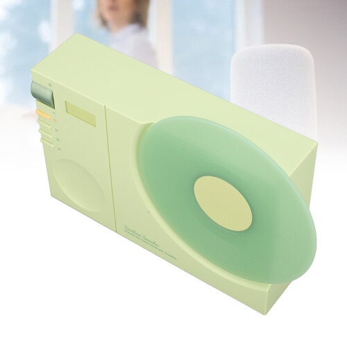 Green 1200mAh Record Player Bluetooth Speaker