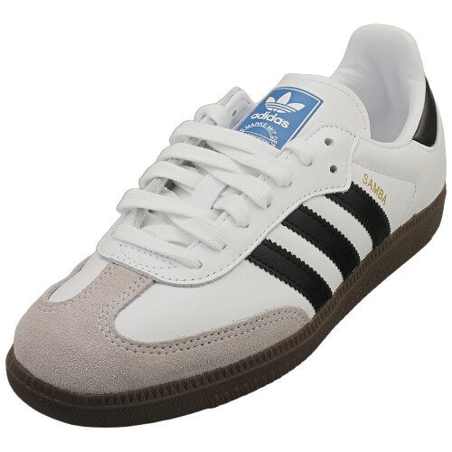 Adidas (46 2/3) Adidas Samba OG Herren Freizeit Sneaker Wei? Schwarz