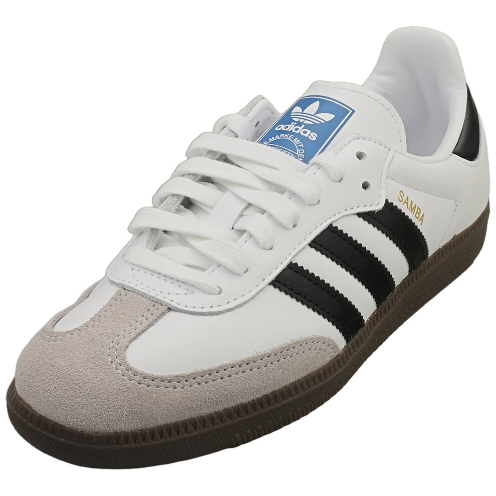Adidas Samba Og Mens Casual Trainers In White Black - 11.5 Uk White,Black