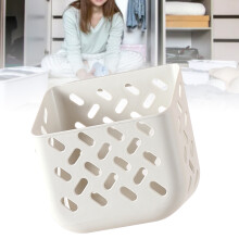 Estante de cabecera con gancho 19x11x19 cm Blanco/Gris