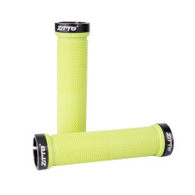 (Yellow)Bike Handlebar Grips Antiskid Rubber Bicycle Mountain Lock On Mtb Bmx Road