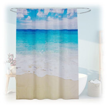 Perdeau de dus 180x200 cm cu motiv