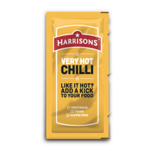 Very Hot Chilli Sauce Sachet (Case of 200)