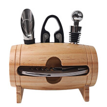Red Wine Bottle Opener Set Household, Manual Red Wine Bottle Opener, Utensil Wooden Swing Rack