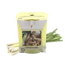 Lemongrass & Ginger Scented Candle 170g Jar Single Wick 45hrs Glass Cup Gift