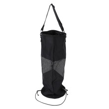 Sacco per rifiuti da barca in nylon a rete riutilizzabile, nera, 14.29oz