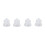 Close Dome Washable Earbud Accessories 8mm Transparent Plastic 15