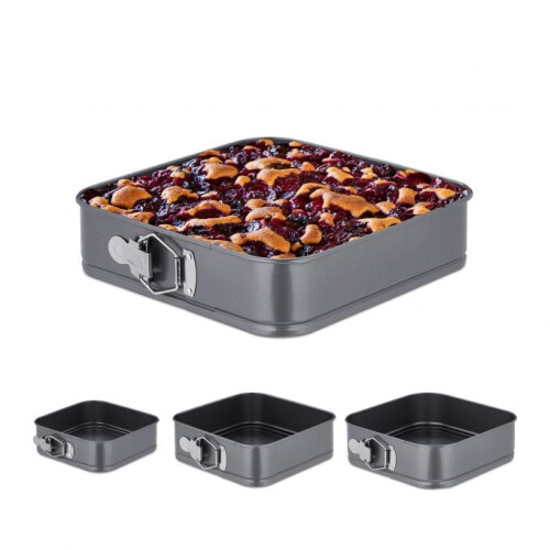 Conjunto de 4 formas quadradas com mola