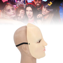 Latex-Halbmaske - Einheitsgröße Blauer Lidschatten