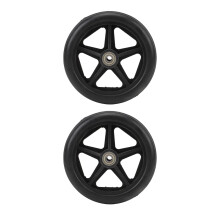 2Pcs 6" PU Solid Electric Wheelchair Wheels, Anti-Slip, 15cm Diameter