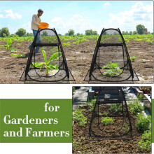 Cobertura de Malha para Plantas da Animals, Capa Protetora de Rede para Plantas, Gaiola de Tenda para Plantas - com 4 Estacas para Vegetais e