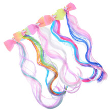 10Pcs Long Hair Wig Ponytail Extension Clips for Girls Multi Color