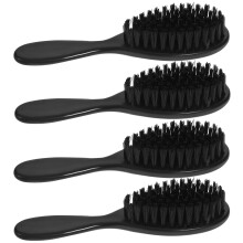 20Stk Bart-Shaving Bürste Aus Holz-Nylon, Weich, Pflegend, Schwarz