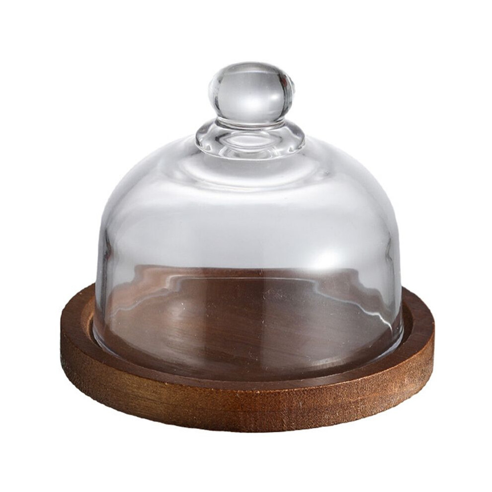 Glass Food Storage Containers With Wooden Lid Kitchen Snack Fruit Candy Nut Sundries Storage Organizer Tauoh