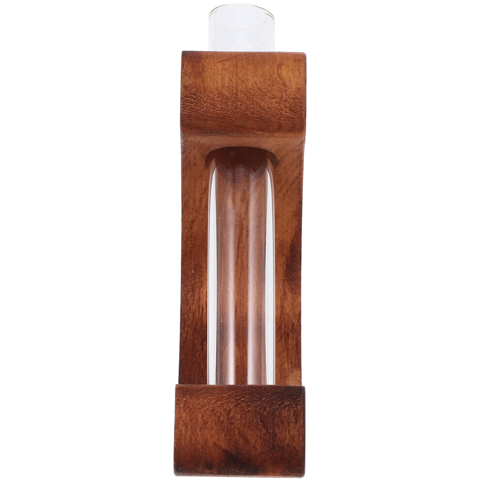 5Pcs Refillable Car Flower Vase Vent Clips Coffee Wood Glass Diffuser 3642241559762