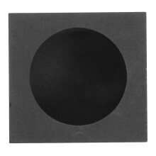 Rundform Graphit Metallgießform Schmelzform Guss Dunkelgrau