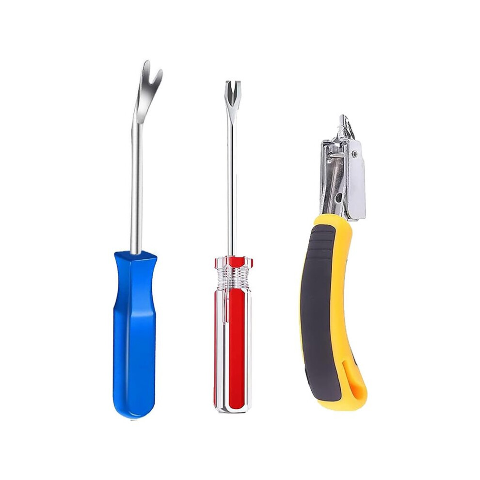 3-Piece Professional Staple Remover Set For Upholstery, Carpets, And Wood Surfaces 4711140865362
