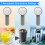 LED Display Water Bottle Pump Foldable Electric 1200mah Rechargeable Automatic Stop Touch Button 3 Quantitative Settings 5