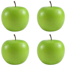 4 Large Artificial Green Apples-Fruit