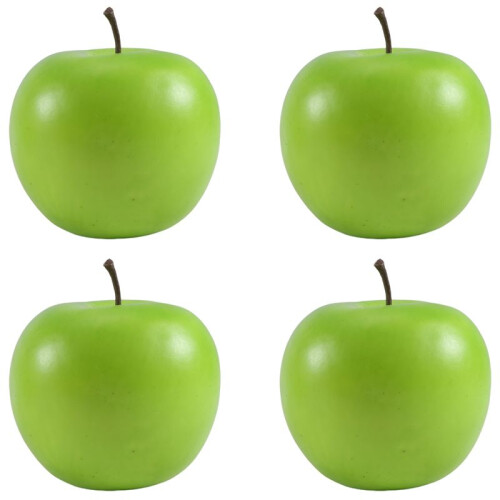 4  Artificiale verde Mele Frutta