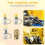 14Pcs Hydraulic Pressure Test Point Testing Coupling Adapter Set for Hydraulic System Kit 6