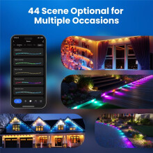 Tuya WiFi Eaves String LED-Licht Buiten IP67 Waterdicht RGB Kleur RF Afstandsbediening voor Alexa Home EU Plug