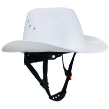 Cowboy-Schutzhelm mit Belüftungsöffnung, HDPE-Vollrandhelm für Arbeiten im Freien, Z. B. auf Baustellen, Eisenbahnen und Rettungseinsätzen B