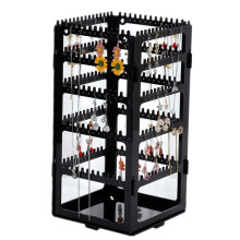 Rotating Jewelry Display Stand Earclip Earring Storage Stand Portable Earaccessory Storage Box Hanging Necklace Stand