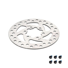 Disco de Freio de 120 mm para Patinete Elétrico para MAX G3/ZT3/ZT3 Pro, Resistente Ao Desgaste, com 6 Furos, em Aço Inoxidável.