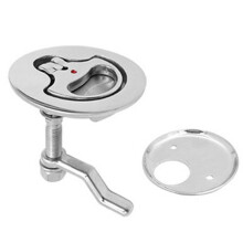 Loquet à Came pour Bateau en Acier Inoxydable 316 Poli, Réglable, avec Plaque Arrière pour Bateau.