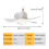 Led Ceiling Fan Light E27 with Remote Control for Dimming, Suitable for Living Room, Study, Household Use, 85-265V 4