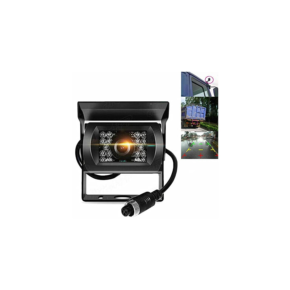 Multibao Reversing Camera + 10M 4Pin Aviation Cable, Rear View 12V-24V 18 Ir Led Night Vision Ip68 Waterproof Backup Camera Kit For Car Bus Truck 8000003742077