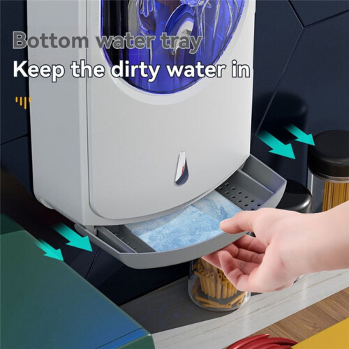 Kitchenware Home Mall Wall-Mounted Spoon Chopstick Box Sterilizer UV Drying Storage Box Simple Chopstick Cage 1