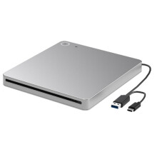 Externes DVD-Laufwerk, USB 3.0 und Typ-C CD-DVD-Laufwerk-Player, Ultra Slim Slot-In-CD-DVD-Brenner