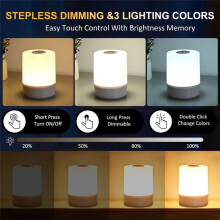 Touch Night Light Bedside Lamp Dimmable Night Light Eye Protection LED Table Lamp Home Bedroom Lamp