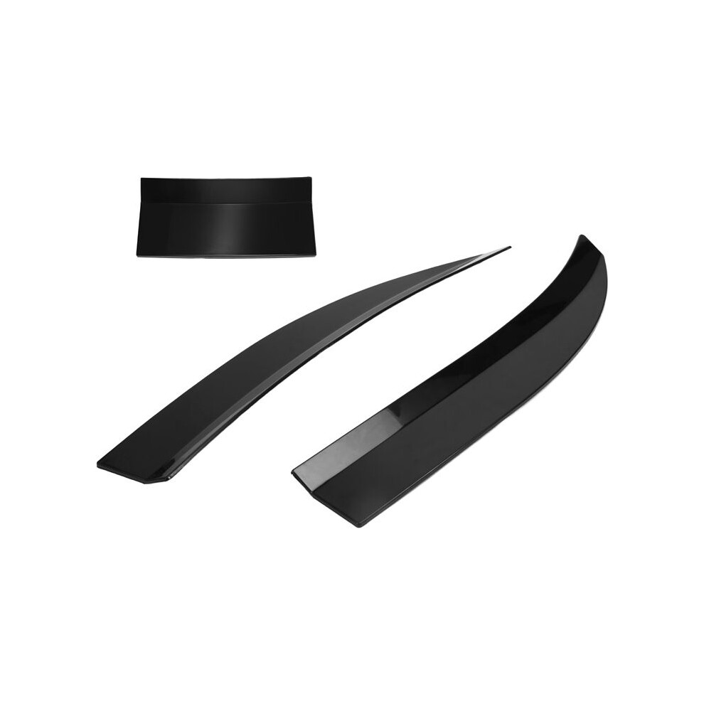 Universal Car Spoiler, Adjustable Rear Trunk Spoiler Lip Roof Tail Wing Accessories, Black 4714081843994
