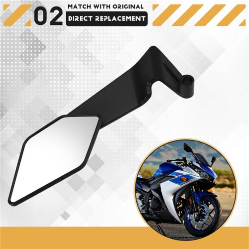 Motorcycle Universal Wing Rearview Mirror Foldable Stealth Winglets Side Mirror for  for  for  for 2
