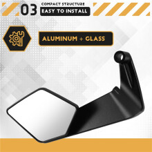 Motorcycle Universal Wing Rearview Mirror Foldable Stealth Winglets Side Mirror for for for for